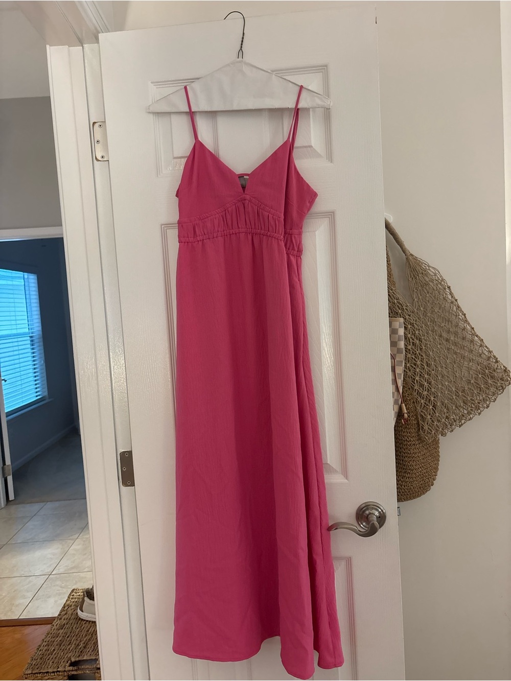 Target Hot Pink Spaghetti Strap Maxi Dress
